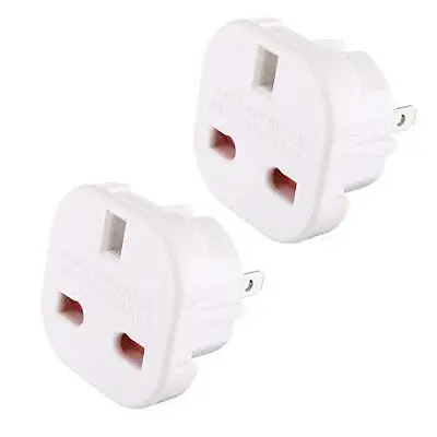 2 X UK To US Travel Adaptor Suitable For USA Canada Australia Mexico Thailand • £8.38