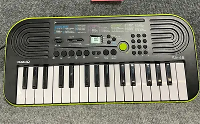 Casio SA-46 Mini Piano Keyboard 10 Song Bank 50 Patterns With AC Adapter • $102