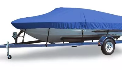300 Denier Blue Mooring Boat Cover For Fish And Ski Boats O/B Up To 20' X 92  • $71.99