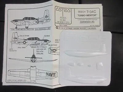 ASTRA 1/72 BEECH T-34C TURBO-MENTOR #72003 Vacuformed Conversion Kit For Hasegaw • $4.95