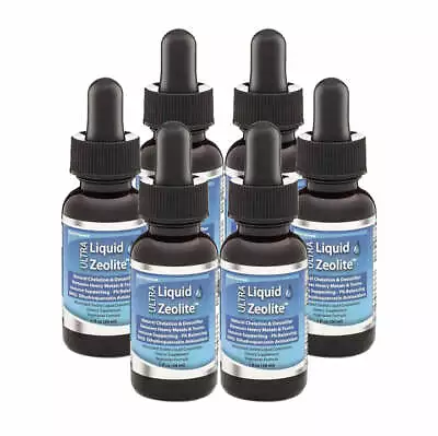 Ultra Liquid Zeolite Enhanced DHQ 6 - 1 Oz Bottles Safety-sealed Liquified Detox • $70