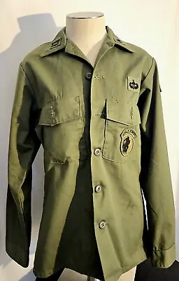 Vintage US Army Sateen Utility Shirt  & Pants Airborne & Jungle Expert Patch S • $35.10