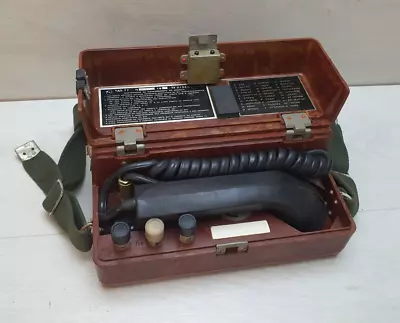 Vintage Collectible Military Cold War TAP-77 Field Phone Telephone Bakelite Army • $150