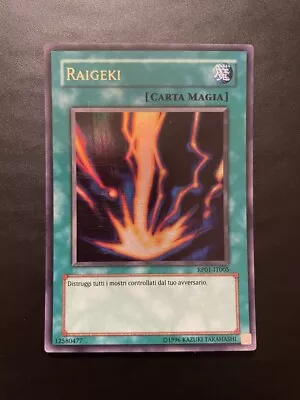 Raigeki Ultra Rare RP01 Ex+ Ita Yugioh Retro Pack • £15.39