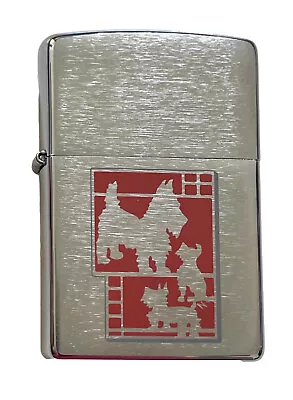 Collectable ZIPPO Planeta Metallique Scottie Dog Lighter New! • £13.99