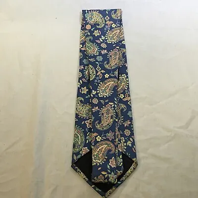 Etro 100% Silk Blue Paisley Tie Made In Italy New Unused • $34.95