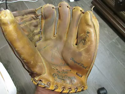 Vintage JOHNNY PODRES Rawlings Baseball Glove LOS ANGELES DODGERS • $12.95