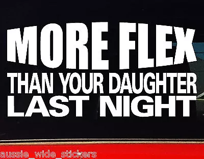 $6.90 • Buy MORE FLEX Offroad 4wd Ute With A Lift Kit Funny 4x4 Stickers Accessories 200mm