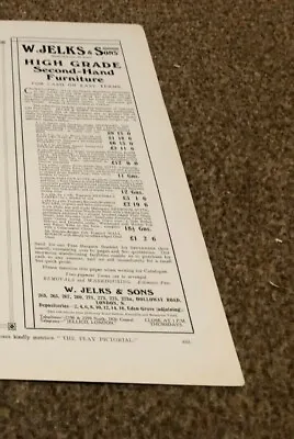 £5.99 • Buy (plps4) Advert 11x4  W. Jelks & Sons : High Grade Second-hand Furniture