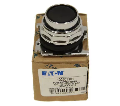 Eaton 10250T101 Standard Pusbutton Operator Black NEMA 4 4X-13 New In Box • $25