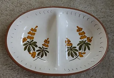 $12.99 • Buy Vintage Stangl Pottery Golden Blossom Divided Serving Bowl Rare!!