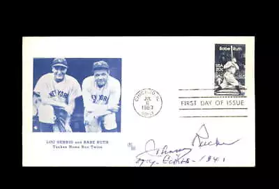 Johnny Rucker Signed 1983 FDC Babe Ruth Cache New York Yankees Autograph • $14