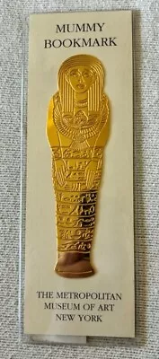 Mummy Bookmark Metropolitan Museum Of Art Gold Plated Brass. • $9.99