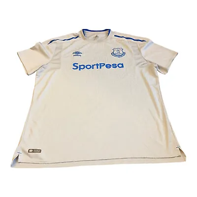 £15.55 • Buy Everton FC 2017/18 Grey Away Shirt Umbro Sportpesa Size 2XL Pit To Pit 25”