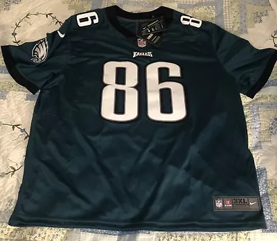 Nike X Zach Ertz  Philadelphia Eagles  X On Field Stitched Jersey Mens Size 3XL • $139.99