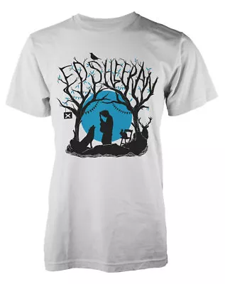 Official Ed Sheeran Woodland Gig Mens White T Shirt Ed Sheeran Classic Tee Shirt • £16.95