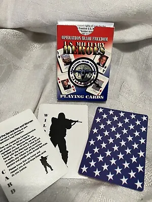 Operation Iraqi Freedom Military Heroes Playing Cards • $7.99