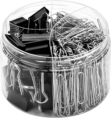 Paper Clips Binder Clips 350pcs Paper Clips Binder Clips Assorted Sizes • $15.97