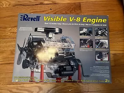 Revell Visible V-8 Engine 1/4 Scale With Moving Pistons And Crank Model Kit • $55