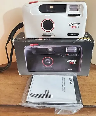 Vintage Vivitar PS44 35mm Motorized Camera With Box & Instructions • $2