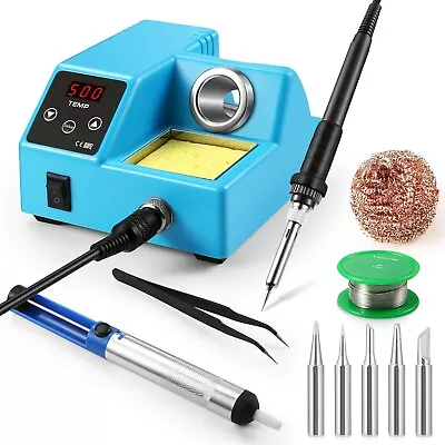 Soldering Iron Station Temperature Adjustable Rapid Heating Bracket Kit 65W • $29.68