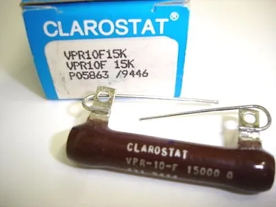 Clarostat VPR10F 15K OHM Wirewound 10 Watt Resistor • $4.99