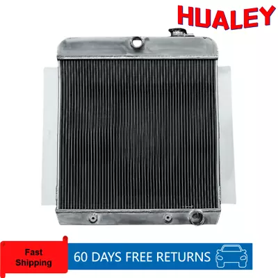 3row Aluminum Radiator For 1955-1959 Chevy Pick Up Truck 4.3l V8 At/mt • $275