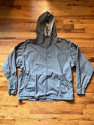 Vintage 90s Columbia Long Sleeve Half Zip Hooded Windbreaker Jacket Coat Mens L • $30