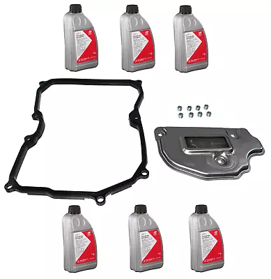 Transmission Filter Kit (Oil Pan Gasket+Filter+Washers) + 6L Trans Fluid For VW • $158