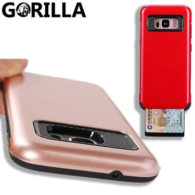$3.90 • Buy Shockproof Hybrid Stand Card Holder Hard Case Cover For Samsung S7 Edge/ S8 Plus