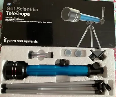 Boots  Get Scientific  Telescope 500mm Focal Length 21x Microscope 8+ Yrs • £7