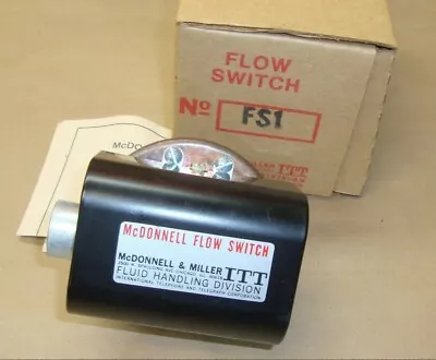 NEW McDonnell & Miller FS1 Flow Switch ITT 1/2  NPT FS-1 Enclosure NEMA 1113200 • $95