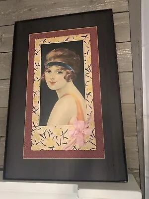Vintage Art Deco Nouveau Print Flapper Girl Victorian Please See All Photos Zoom • $29.75