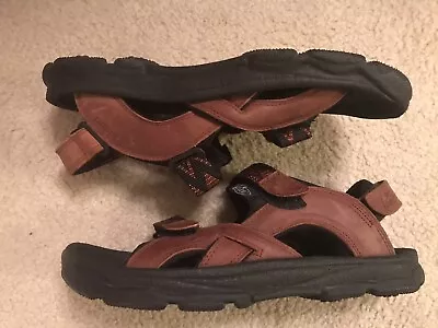 Men’s Leather Black/Brown Bite Golf Sandals(style#3301A)  Sz 12 Worn Once ! • $28.90