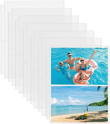 30 Pack Photo Sleeves For 3 Ring Binder - (5X7 For 120 Photos) Archival Photo • $11.45