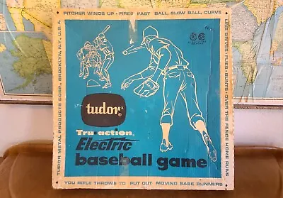 Vintage 1963 Tudor Tru-Action Electric Baseball Game Field #555 Original Box  • $29