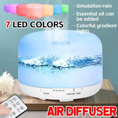 Ultrasonic Air Humidifier Mist Aroma Aromatherapy Diffuser LED Oil Purifier 0.5L • $20.25