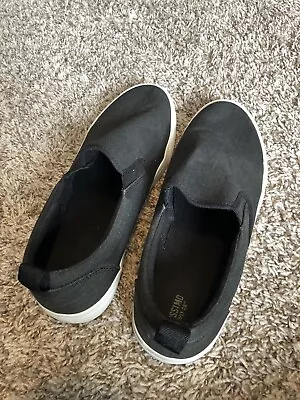 Mens Mossimo Black Gray Canvas Shoe Mens Size 11 • $12