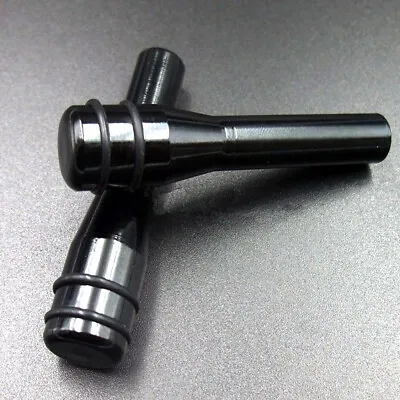 $4.69 • Buy 2x Universal Aluminum Alloy Car Door Lock Knob Pull Pins Cover Black Accessories