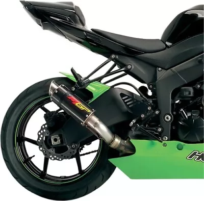 09-14 Kawasaki ZX6R Hotbodies MGP Growler Carbon Fiber Slip On 50901-2400 • $296.95