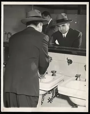 Mickey Cohen 1950 Jewish Gambler & Mobster Type 1 Original Photo • $750