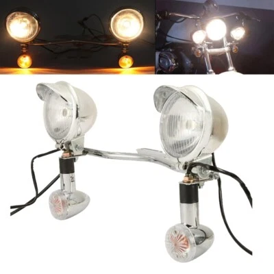$69.99 • Buy US Passing Signal Light Bar For Yamaha V-Star XVS 650 950 1100 1300 XV 1600 1700