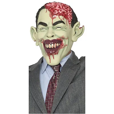 Zombie In Charge Adult Mask Gory Obama Mask • $17.99