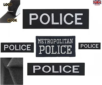 Metropolitan Police Logo Embroidered Patch Hook & Loop Iron - On UK Force Patch • £10.99