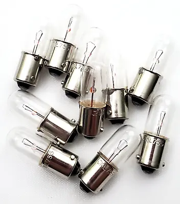 Lot Of 10 JKL 755 Miniature Lamps 6.30 Volts .945 Watts 20000 AVG HRS Bayonet • $10.99