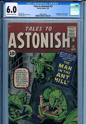 1962 Marvel Tales To Astonish #27 1st Appearance Ant-man Hank Pym Cgc 6.0 Ow-w • $1