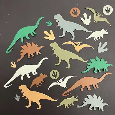 Medium Dinosaur Die Cut Shapes - Sets Of 24 Pcs In Assorted Colours • £2.40