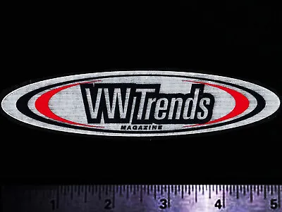 VWTRENDS Magazine - Original Vintage Racing Decal/Sticker - 5” Foil • $5.50