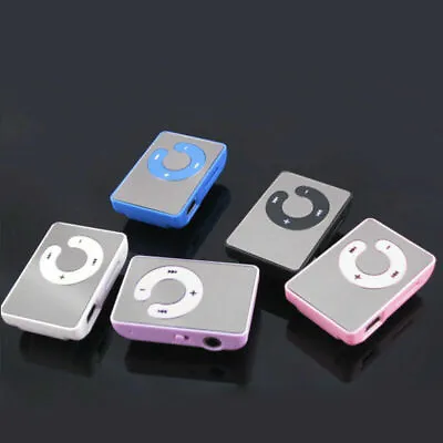 Mini Schwarz Mirror Clip USB Digital Mp3 Music Player A Card A W/ Support Nice • $2.02