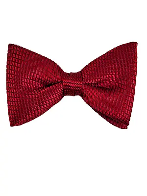 Vintage Bow Tie Clip On Royal Rust Resistant Bowtie Red • $12.99